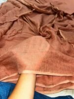 NK Premium Export Organic Linen – Burnt Copper (56") - Image 2
