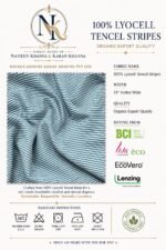 Lenzing™ Certified 100% Organic Tencel™ Lyocell Twill Stripe (56") - Image 6