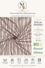 BCI Certified 100% Cotton Poplin Stripe Fabric (40x40 / 132x72) – 57" - Image 3