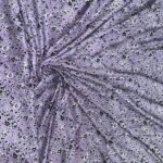 Livaeco™ Rayon Dragon Flower Print – Lilac & Black (30x30s / 57")