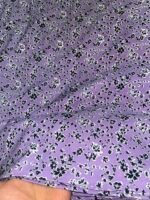Livaeco™ Rayon Dragon Flower Print – Lilac & Black (30x30s / 57") - Image 2