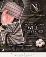 100% Cotton twill 310 GLM quality for sutings, and trousers, STRIPES. 60' Inches width. - Image 5