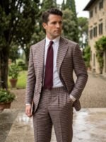 100% Cotton twill 310 GLM quality for sutings, and trousers, STRIPES. 60' Inches width. - Image 3