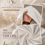 100% Viscose Livaeco TM  SILK TOUCH MALMALI CREPE (Dyeable export quality).