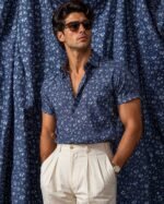 100% Cotton Poplin BCI certified Poplin print ( All over floral by Arvind Mills) Export quality 57" Inches wide. - Image 3