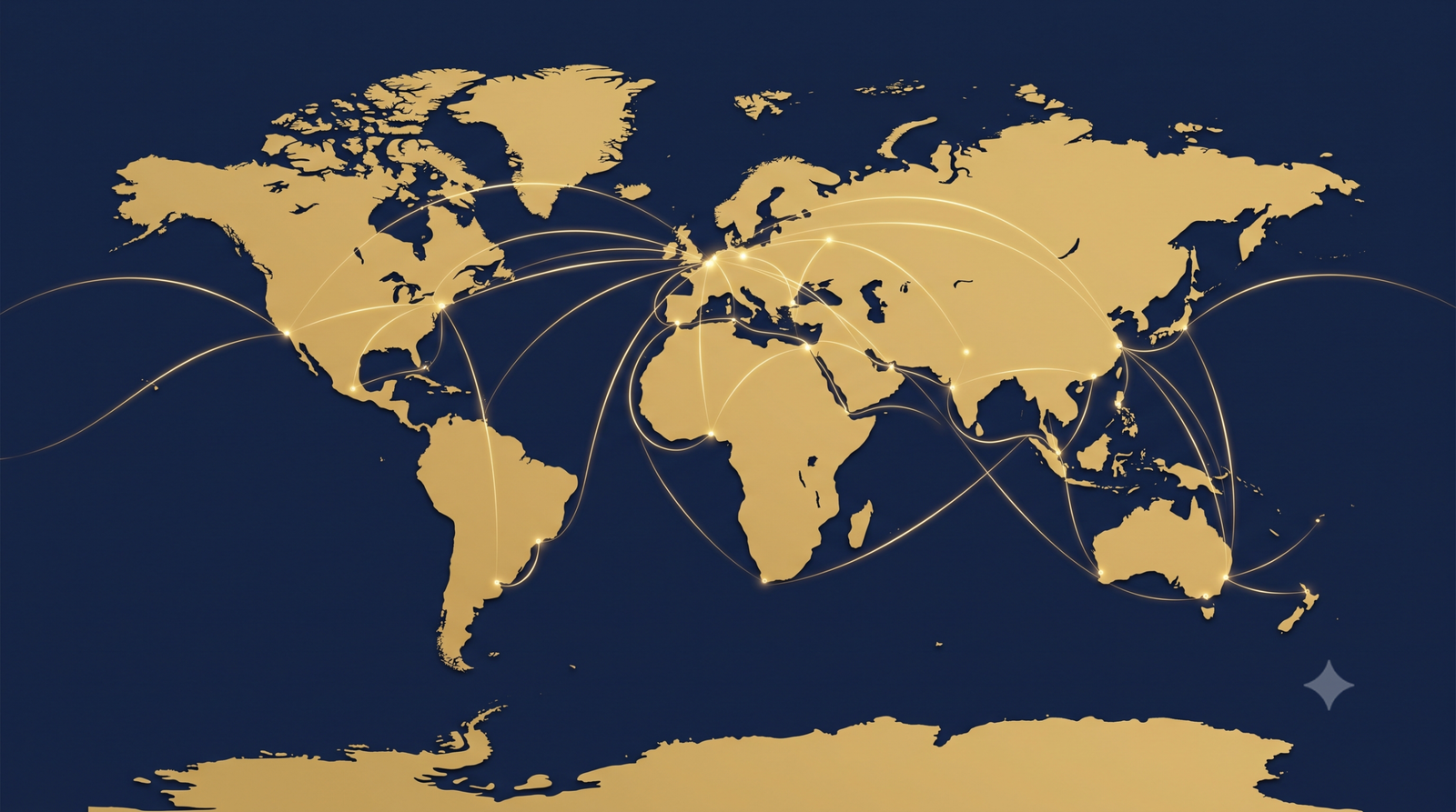 Global Trade Routes Map